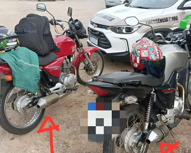 Motocicleta com placa do Grau é apreendida no Pedreira