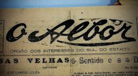 Jornal O Albor, em 1933. Foto: Luís Claudio Abreu/Agora Laguna