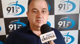 Deyvisonn de Souza, em entrevista a Agora Laguna - Foto: Luís Claudio Abreu/Agora Laguna/Arquivo
